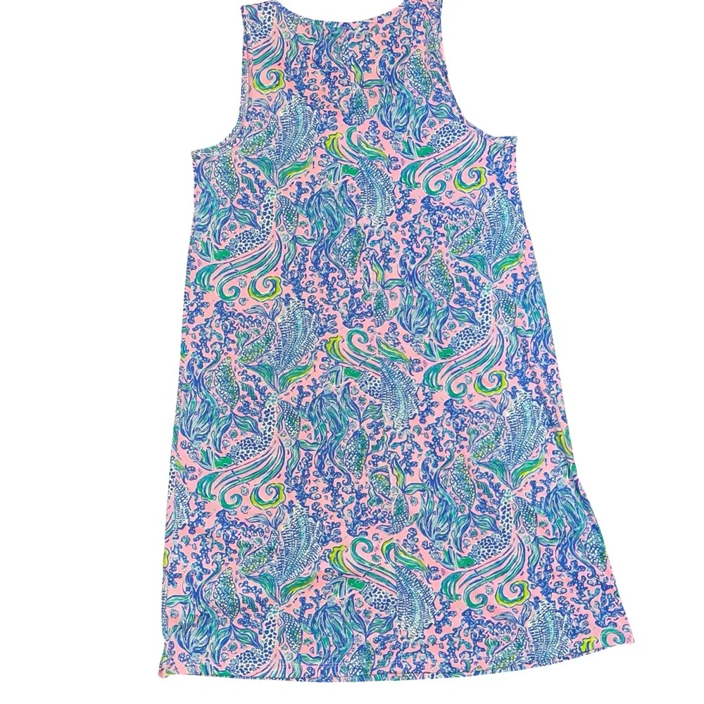 Lilly Pulitzer We Mermaid It Lela Henley Tank Dress Lilac Rose Small